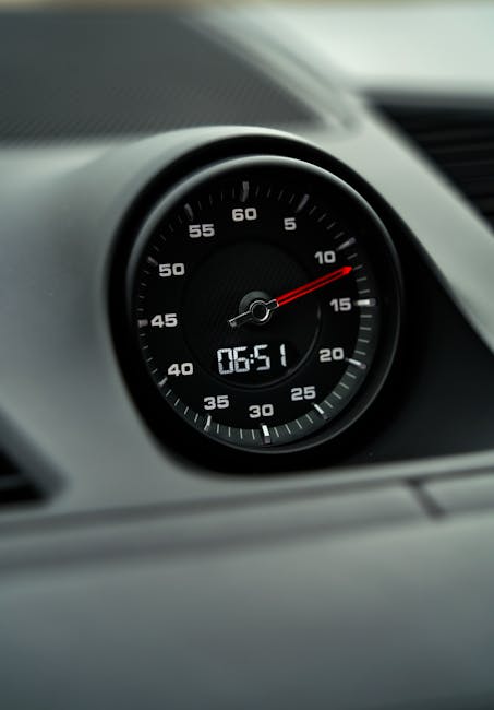 Ronjorgensen high-precision technology clock dashboard